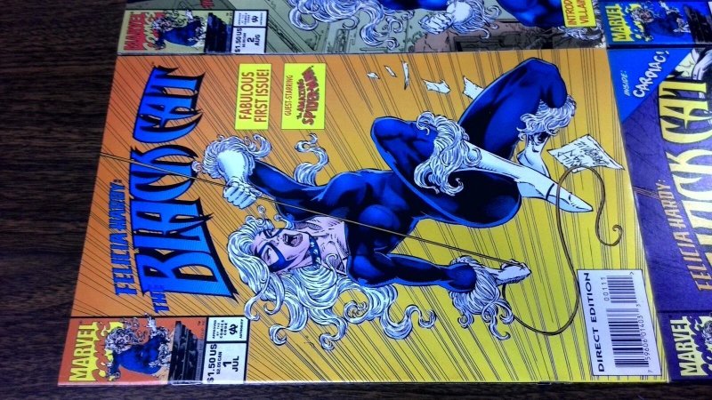 FELICIA HARDY: BLACK CAT #1-4 1994 Miniseries Set - Guest Starring Spider-Man  