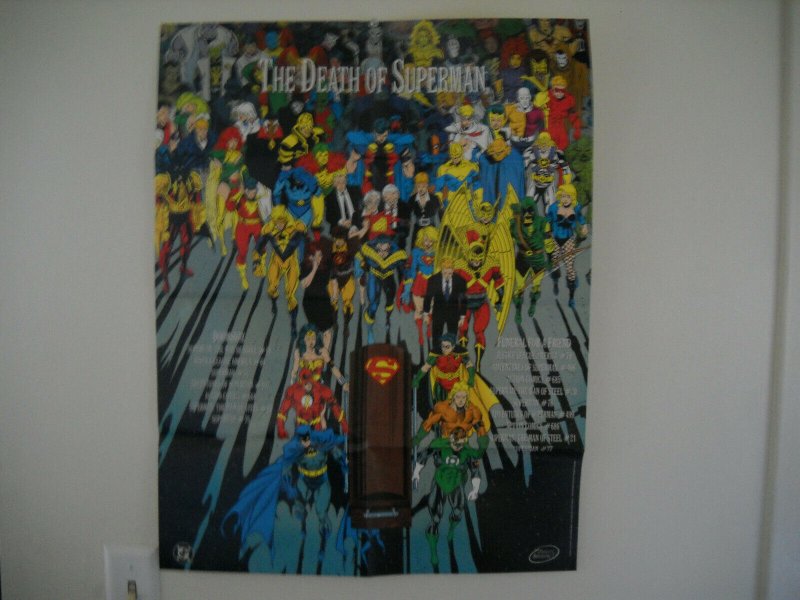 1992 Death of Superman Poster  