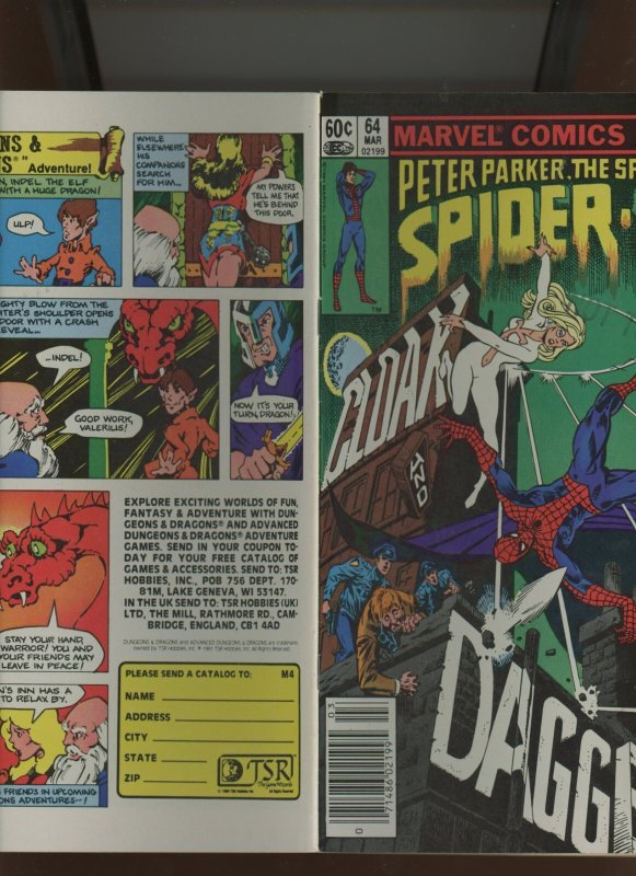 (1982) Peter Parker, The Spectacular Spider-Man #64: KEY! NEWSSTAND! (8.0/8.5)