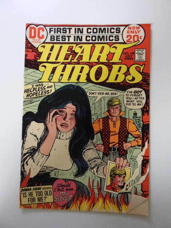 Heart Throbs #143 (1973) FN+ condition