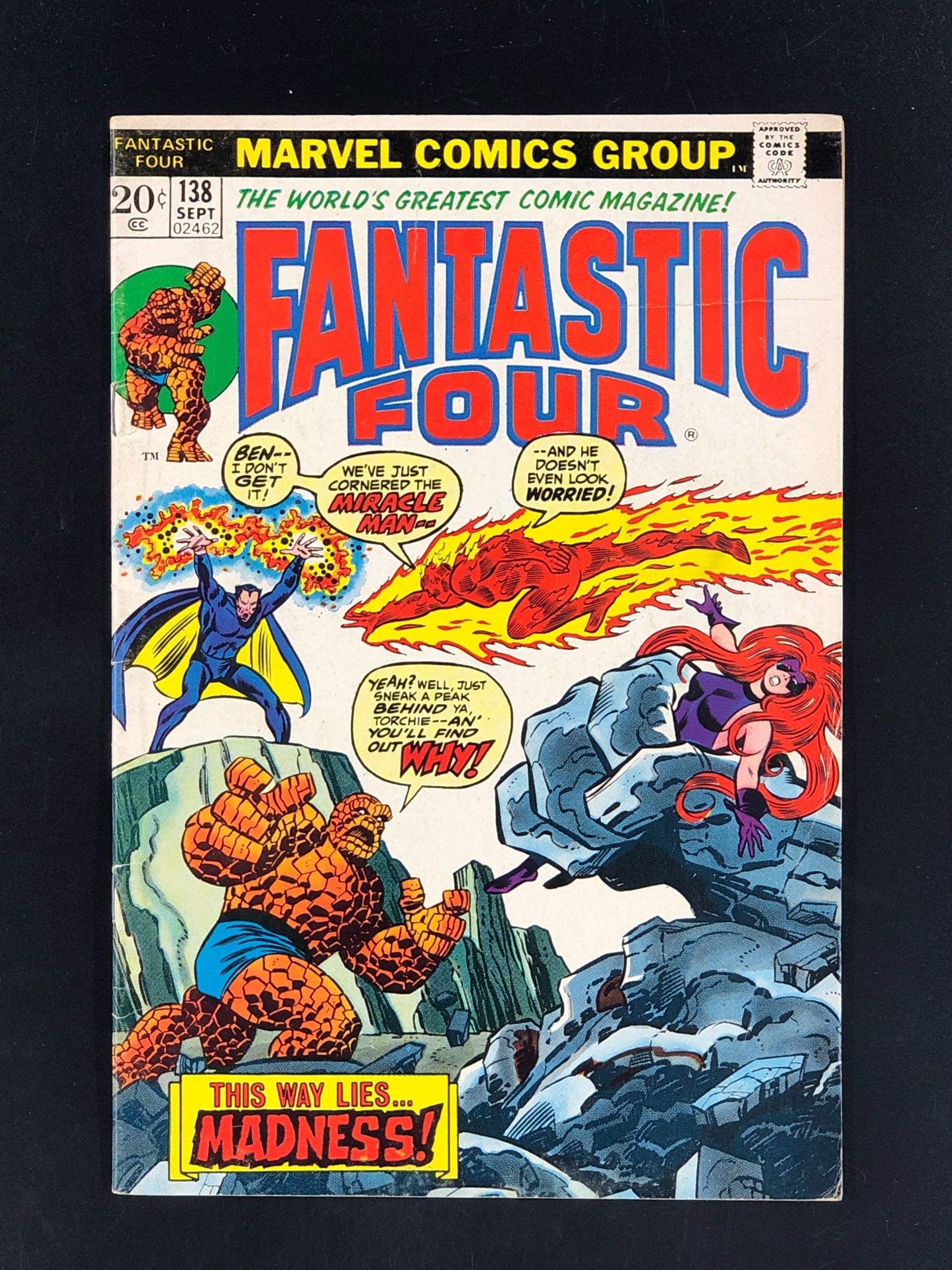 Fantastic Four Vg Miracle Man Gerry Conway John Buscema Comic Books Bronze Age