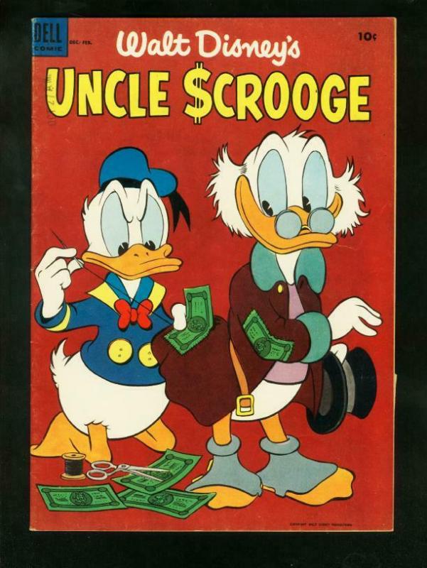 WALT DISNEY'S UNCLE SCROOGE #4 1954-CARL BARKS-DELL COMICS-very fine VF 