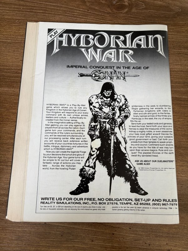 Conan Saga # 52 VG Marvel Comic Book Magazine Barbarian Red Sonja Kull 4 J308