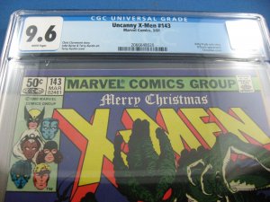 UNCANNY X MEN 143 CGC 9.6 WHITE PGS MARVEL KITTY PRYDE CHRISTMAS CVR 1981
