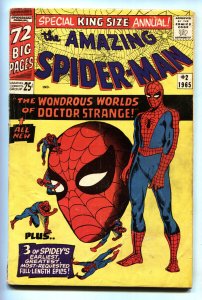 AMAZING SPIDER-MAN ANNUAL #2 comic book-1965-DOCTOR STRANGE- VG