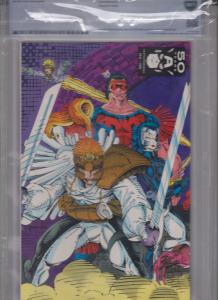 X-FORCE #1 CBCS-8.5 / WHITE PAGES / 1991 / 1'st APP. G.W. BRIDGE