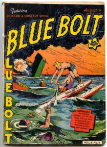Blue Bolt Vol. 3 #3  1942 - Novelty  -G/VG - Comic Book
