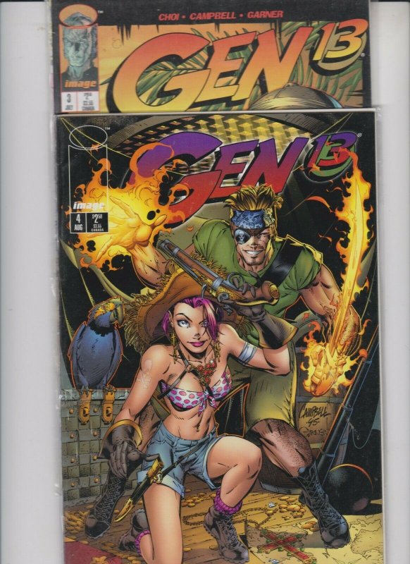 GEN 13 #'s 3 & 4 1995 IMAGE / HIGH QUALITY / NEVER READ