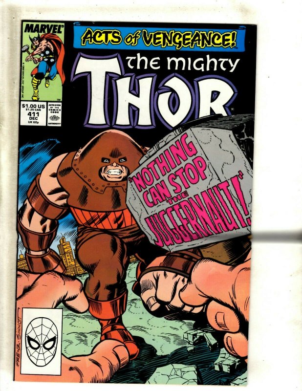 Mighty Thor # 411 NM- Marvel Comic Book Juggernaut New Warriors 1st Appear BJ1