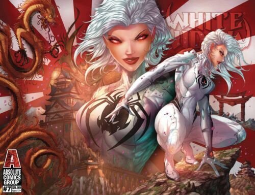?WHITE WIDOW #7~JAMIE TYNDALL~HOLOFOIL METALLIC INK CVR~POWELL SIGNED w/COA ?