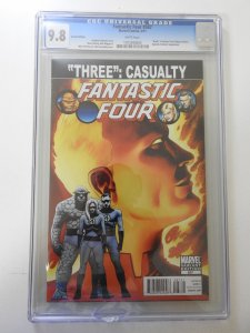 Fantastic Four #587 Variant Cover (2011) CGC 9.8! slab broken at bottom