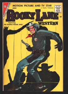 Rocky Lane Western #83 1958-Charlton-Black Jack appears-High grade-VF