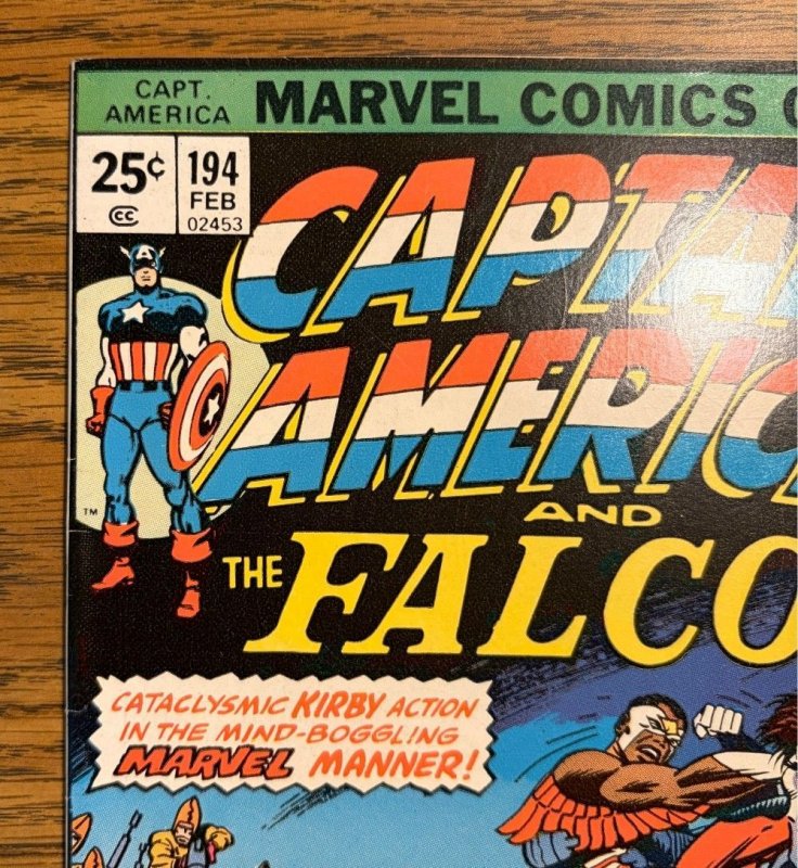 Captain America #194 (9.2 NM) 1st William Taurey, Jack Kirby is BACK! (1976)