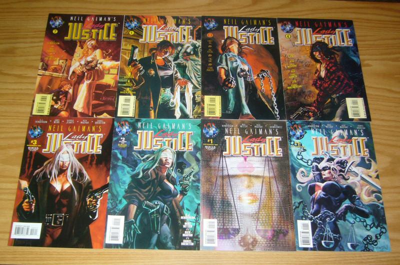 Neil Gaiman's Lady Justice #1-11 VF/NM complete series + variant - brereton set