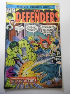 The Defenders #30 (1975) FN- Condition bug chew