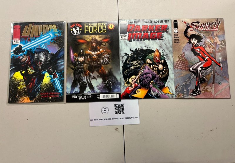 4 Image Comics Union #1 Shinku #1 Darker Image #1 Top Cow Cyber Force #1 80 JW12