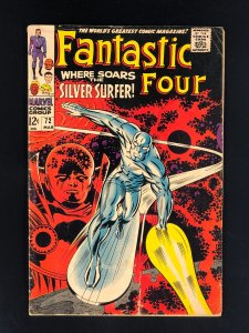 Fantastic Four #72 (1968) VG- Iconic Silver Surfer Jack Kirby Cover
