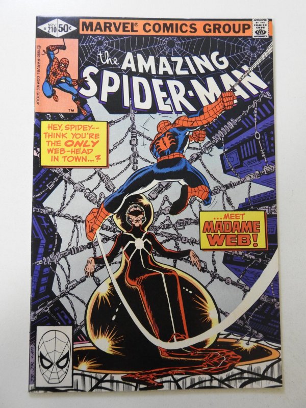 The Amazing Spider-Man #210 (1980) FN+! 1st app of Madame Web! moisture stain bc