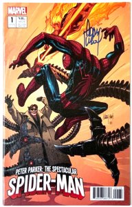Spectacular Spider-Man Peter Parker #1 Sketch/Color Set Signed Adam Kubert W/COA