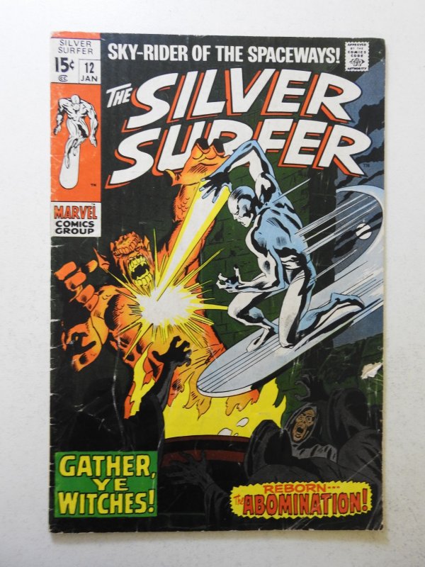 The Silver Surfer #12 (1970) GD Condition 1/2 in tear fc