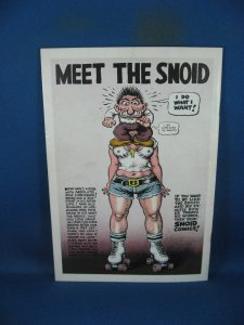 SNOID COMICS 1 VF CRUMB FIRST PRINT KITCHEN SINK 1980