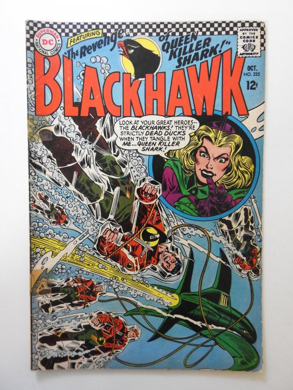 Blackhawk #225 (1966) VG Condition! tape on staples