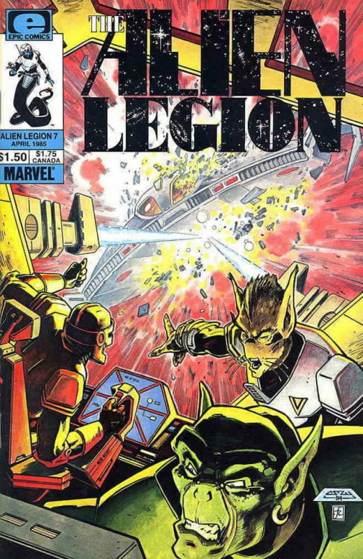 ALIEN LEGION #7, NM-, Sci-Fi, Marvel Comics, 1984 1985 more in store