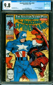 Amazing Spider-Man #323 CGC Graded 9.8 Captain America, Silver Sable & Solo a...