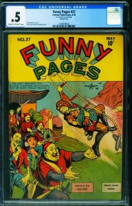 Funny Pages #37 CGC .5 1940-Rare Comic Book-Centaur 2109539002