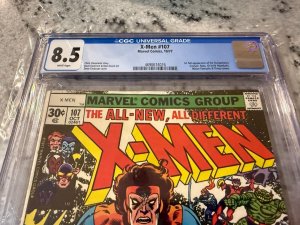 Uncanny X-Men # 107 CGC Graded 8.5 Marvel Comic Book Wolverine Storm JH25