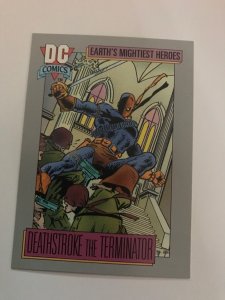 DEATHSTROKE THE TERMINATOR #44 card : 1992 DC Universe Series 1, NM/M, Impel