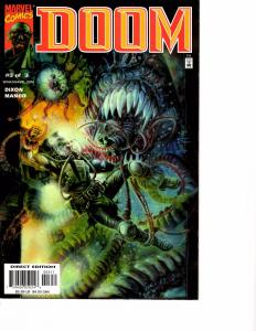 Lot Of 2 Doom Marvel Comic Book #1 3  AH4