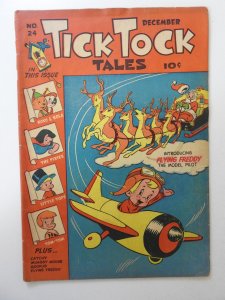 Tick Tock Tales #24 GD/VG Condition! 1 1/2 in tear bc, 1 1/2 in spine split