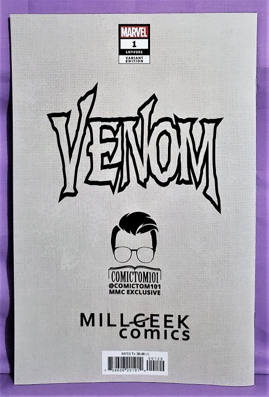 VENOM #1 ComicTom101 Exclusive Raf Grassetti Variant Cover (Marvel, 2021)!