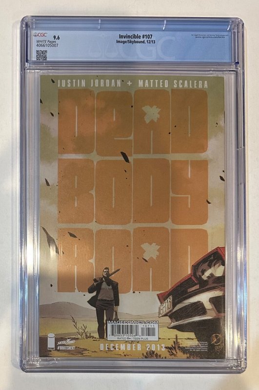 (2013) Robert Kirkman INVINCIBLE #107 CGC 9.6 WP!