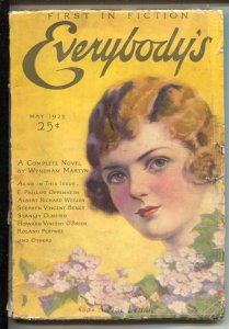 PULP:  Everybody's 5/1925-F-Pin-up girl portrait cover by Charles A. MacLella...