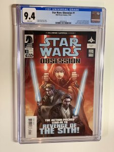 Star Wars Obsession 1 CGC 9.4 WP Dark Horse 2004