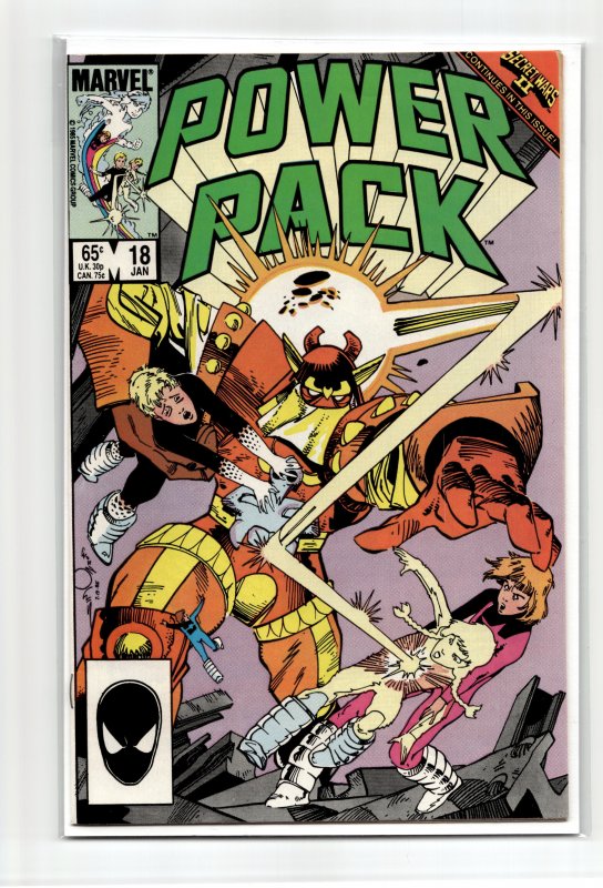 Power Pack #18 Direct Edition (1985) Power Pack