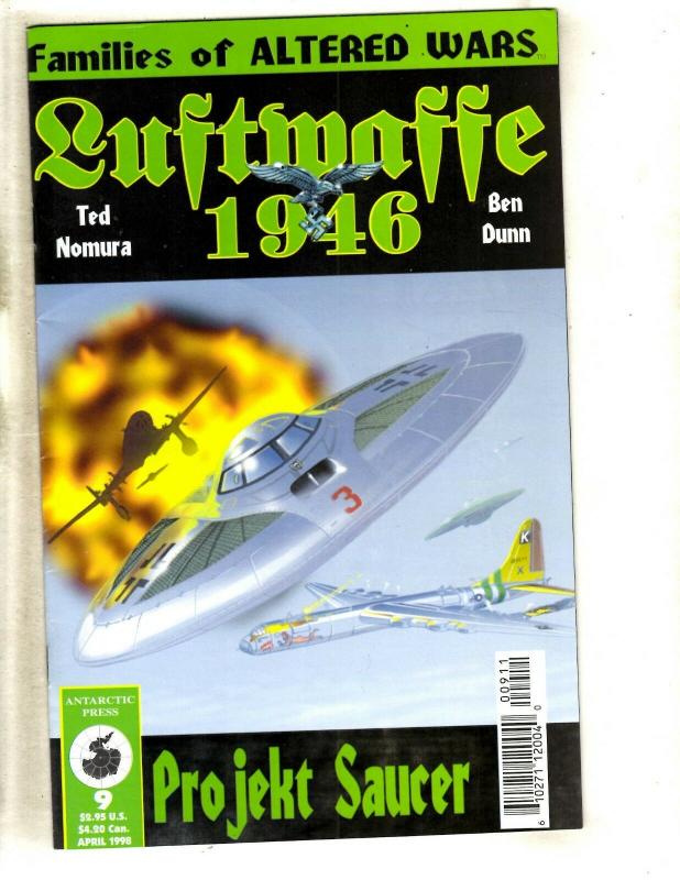 Lot Of 10 Luftwaffe 1946 Antarctic Press Comic Books # 1 2 3 4 5 6 7 8 9 10 FM8