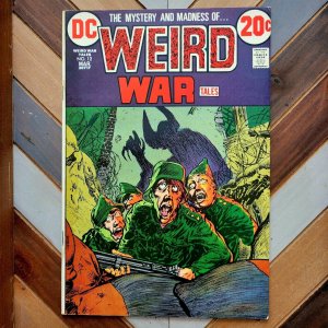 WEIRD WAR TALES #12 FN- DC 1973 Kaluta Cover WWII HORROR + Ancient Rome & Egypt!