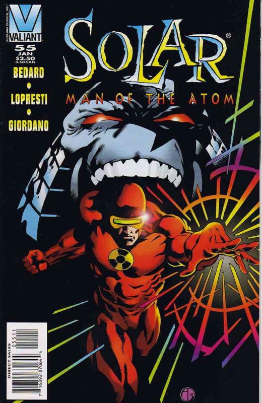 Solar, Man of the Atom #55 VF ; Valiant