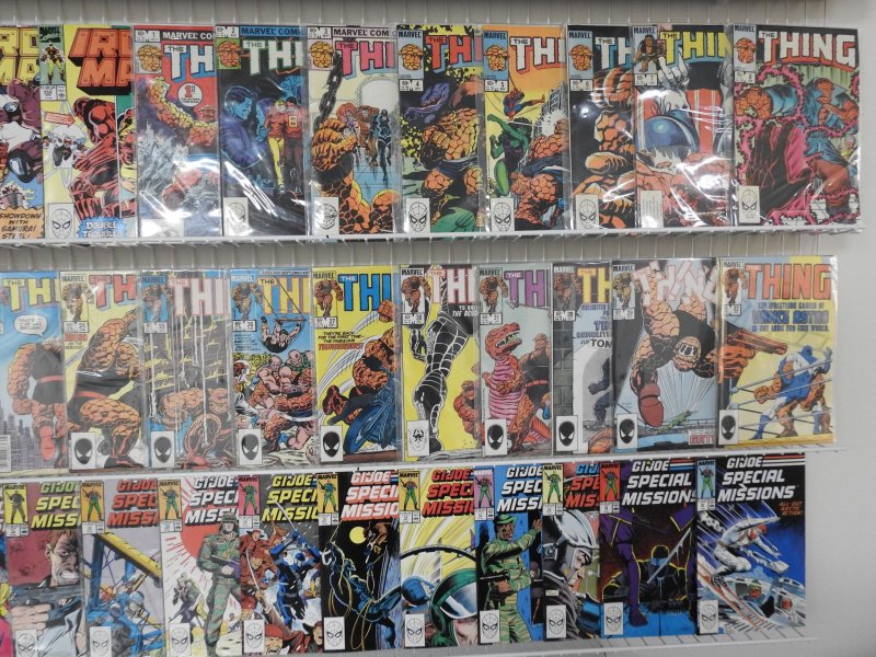 Huge Lot 190+ Comics W/ Iron Man, Thing, Superman, +More! Avg VF Condition!