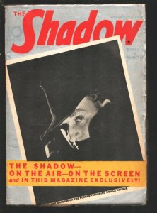 Shadow 11/1/1937-Death Turrets by Maxwell Grant-Rod La Roque movie photo co...