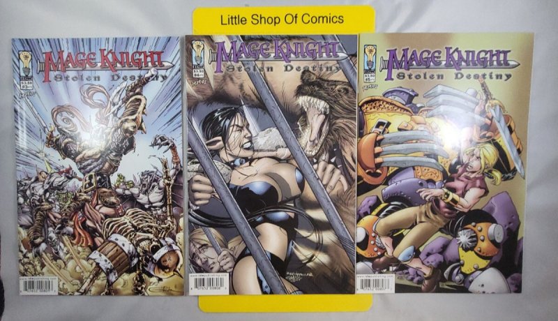 Mage Knight Stolen Destiny #1 #2 #3 #4 #5 Complete Set 2002/03 IDW Publishing