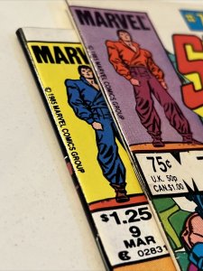 SECRET WARS II #7 + 9 (1985) Marvel Comics   1st Hate Monger App Copper Age 