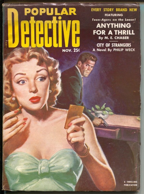 Popular Detective 11/1952-Thrilling-hardboiled crime pulp-bondage-GGA-torture-FN