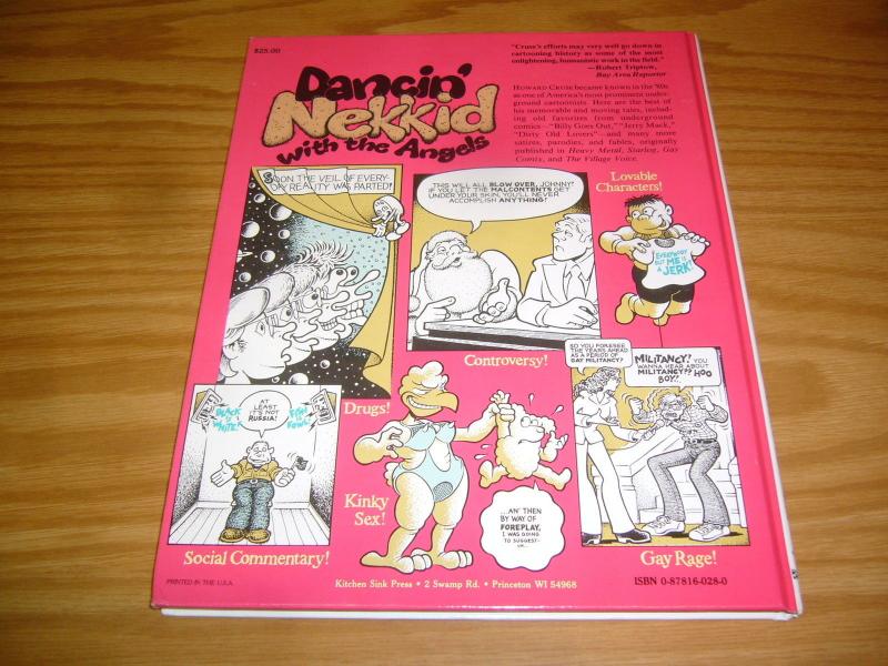 Dancin' Nekkid With The Angels HC VF/NM w/signed tip-in plate HOWARD CRUSE gay