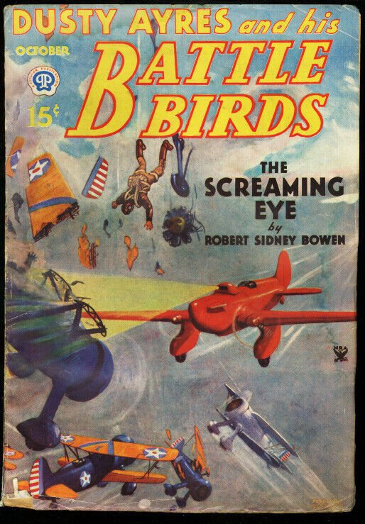 DUSTY AYRES AND HIS BATTLE BIRDS 1934 OCT BI-PLANE S. F G/VG