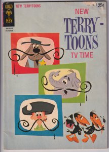 NEW TERRY-TOONS TV TIME #1 (Oct 1962) VG 4.0 Giant size! Deputy Dawg, Heckle ...