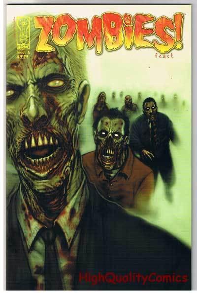 ZOMBIES FEAST #5, NM+, Horror, IDW, Walking Dead, 2006, wrap around cover